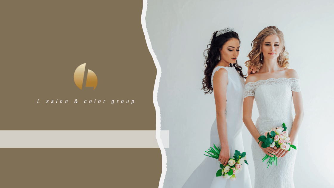 Wedding day hairstyle banner - L Salon and Color Group